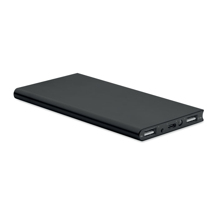 Powerbank 8.000 mAh aus recyceltem Aluminium als Werbeartikel mit Gravur
