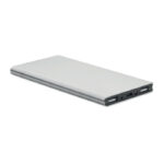 8000 mAh Powerbank Silber als Werbeartikel mit Logodruck