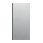 8000 mAh Powerbank Silber, Rückansicht