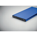 8000 mAh Powerbank Blau, Detailaufnahme des Materials