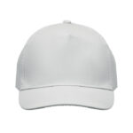 Baseball cap 5 panels 180gr Weiß von oben