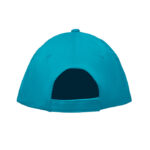 Baseball cap 5 panels 180gr Blau, Rückansicht