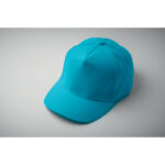 Baseball cap 5 panels 180gr Blau, Detailaufnahme des Materials