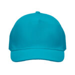 Baseball cap 5 panels 180gr Blau von oben