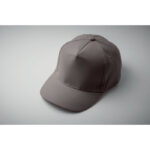 Baseball cap 5 panels 180gr Grau, Detailaufnahme des Materials