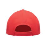 Baseball cap 5 panels 180gr Rot, geöffnet dargestellt
