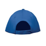 Baseball cap 5 panels 180gr Blau, Rückansicht
