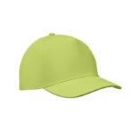 Baseball cap 5 panels 180gr Gruen als Werbeartikel mit Logodruck