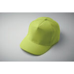 Baseball cap 5 panels 180gr Gruen, Detailaufnahme des Materials