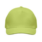 Baseball cap 5 panels 180gr Gruen von oben