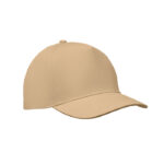 Baseball cap 5 panels 180gr Weiß als Werbeartikel mit Logodruck