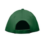 Baseball cap 5 panels 180gr Gruen, Rückansicht