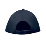 Baseball cap 5 panels 180gr Blau, Rückansicht