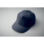 Baseball cap 5 panels 180gr Blau, Detailaufnahme des Materials