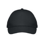 5-Panel-Baseball-Cap Kinder Schwarz, Seitenansicht