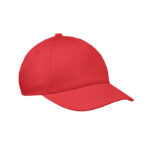 5-Panel-Baseball-Cap Kinder Rot als Werbeartikel mit Logodruck