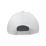 5-Panel-Baseball-Cap Kinder Weiß, Detailaufnahme des Materials