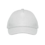 5-Panel-Baseball-Cap Kinder Weiß, Seitenansicht