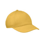 5-Panel-Baseball-Cap Kinder Gelb als Werbeartikel mit Logodruck