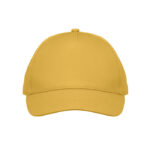 5-Panel-Baseball-Cap Kinder Gelb, Seitenansicht