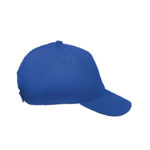 5-Panel-Baseball-Cap Kinder Blau, geöffnet dargestellt