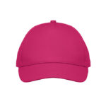 5-Panel-Baseball-Cap Kinder Rosa, Seitenansicht