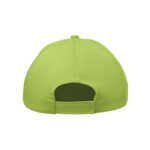5-Panel-Baseball-Cap Kinder Gruen, Detailaufnahme des Materials