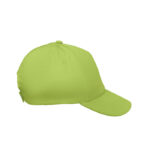 5-Panel-Baseball-Cap Kinder Gruen, geöffnet dargestellt