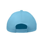 5-Panel-Baseball-Cap Kinder Blau, Detailaufnahme des Materials