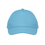 5-Panel-Baseball-Cap Kinder Blau, Seitenansicht