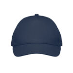 5-Panel-Baseball-Cap Kinder Blau, Seitenansicht