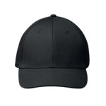 Baseball Kappe 6 Panels Schwarz von oben