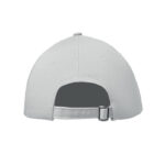 Baseball Kappe 6 Panels Weiß, Rückansicht