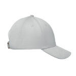 Baseball Kappe 6 Panels Weiß, Seitenansicht