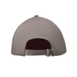Baseball Kappe 6 Panels Grau, Rückansicht