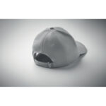 Baseball Kappe 6 Panels Silber, Detailaufnahme des Materials