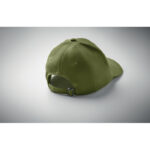Baseball Kappe 6 Panels Gruen, Detailaufnahme des Materials