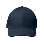 Baseball Kappe 6 Panels Blau von oben