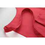 Küchenschürze Rot, Detailaufnahme des Materials