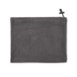 Fleece-Mehrzweckmütze Grau, Rückansicht