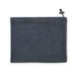 Fleece-Mehrzweckmütze Blau, Rückansicht