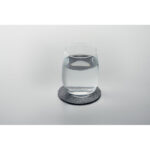 Runder Untersetzer RPET Grau, Detailaufnahme des Materials