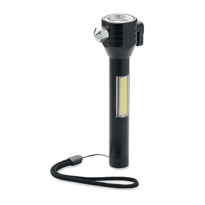 mo2357-03 3-in-1 Auto-Nothilfe mit Taschenlampe, Nothammer und Gurtschneider als Werbeartikel