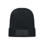 Beanie RPET-Polyester Schwarz als Werbeartikel mit Logodruck