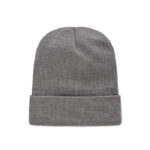 Beanie RPET-Polyester Grau, geöffnet dargestellt