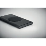 Powerbank mit Ladestation 15W Schwarz, Detailaufnahme des Materials