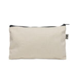 Kosmetiktasche Organic Cotton Schwarz, Rückansicht