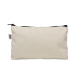 Kosmetiktasche Organic Cotton Schwarz, Seitenansicht