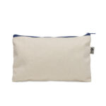 Kosmetiktasche Organic Cotton Blau, Rückansicht