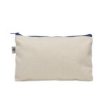 Kosmetiktasche Organic Cotton Blau, Seitenansicht